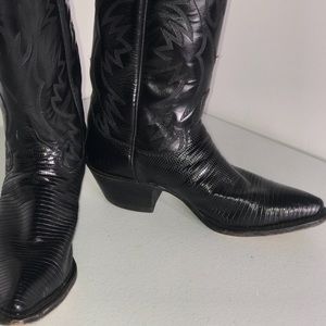 Justin  boots black 4763 Cowboy  6  B Women